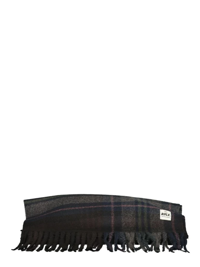 Black Polyester Mens Scarf
