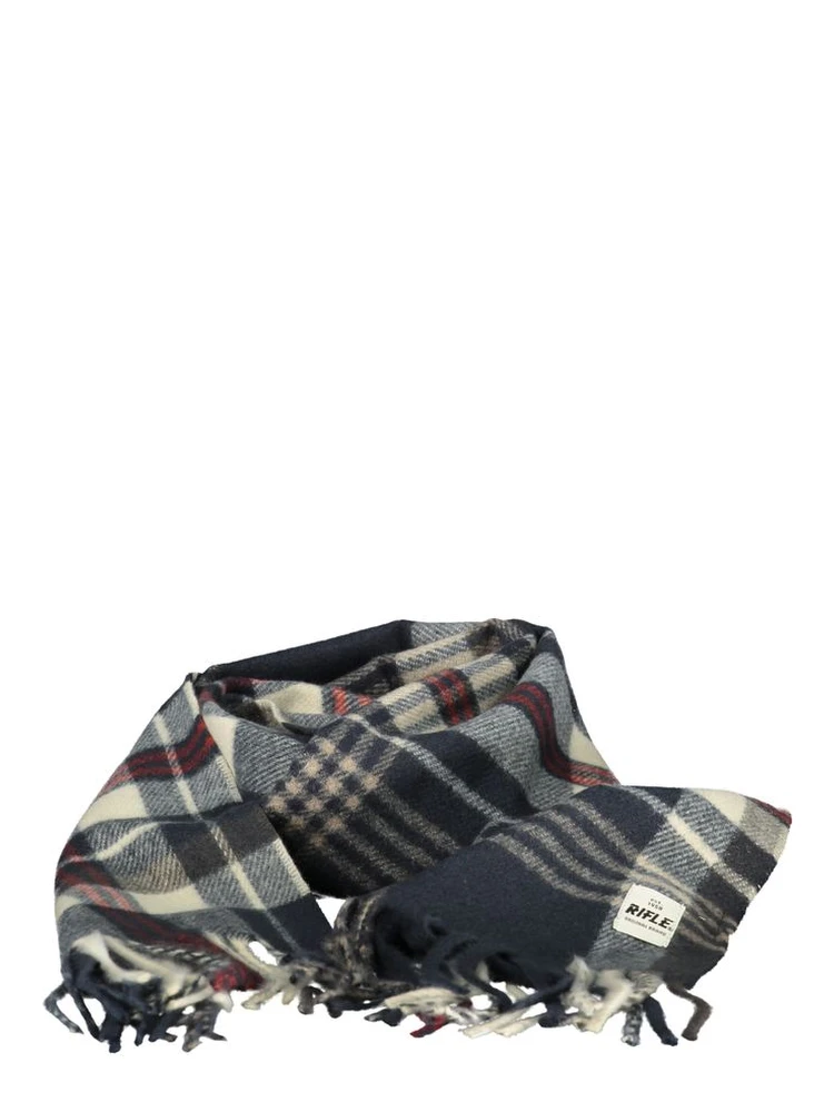 Blue Polyester Men Scarf