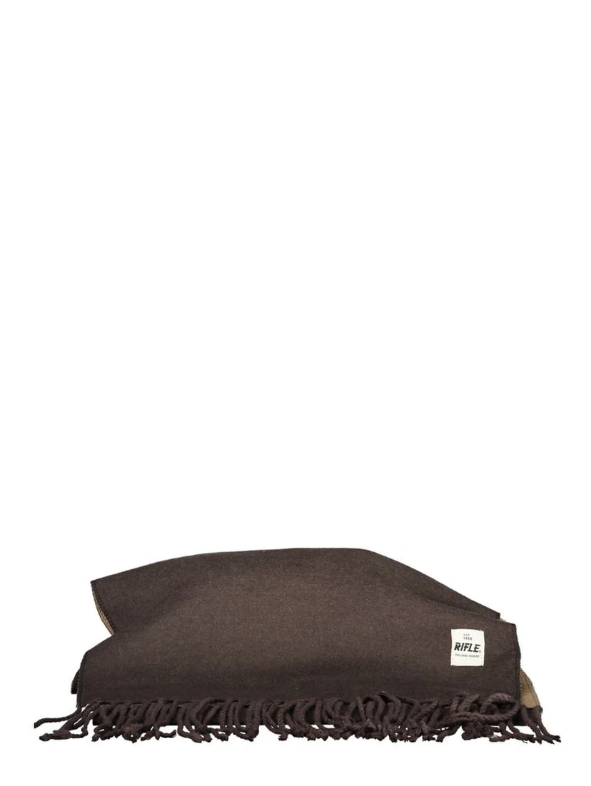Marrone Poliestere Men Scarf