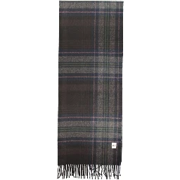 Black Polyester Mens Scarf