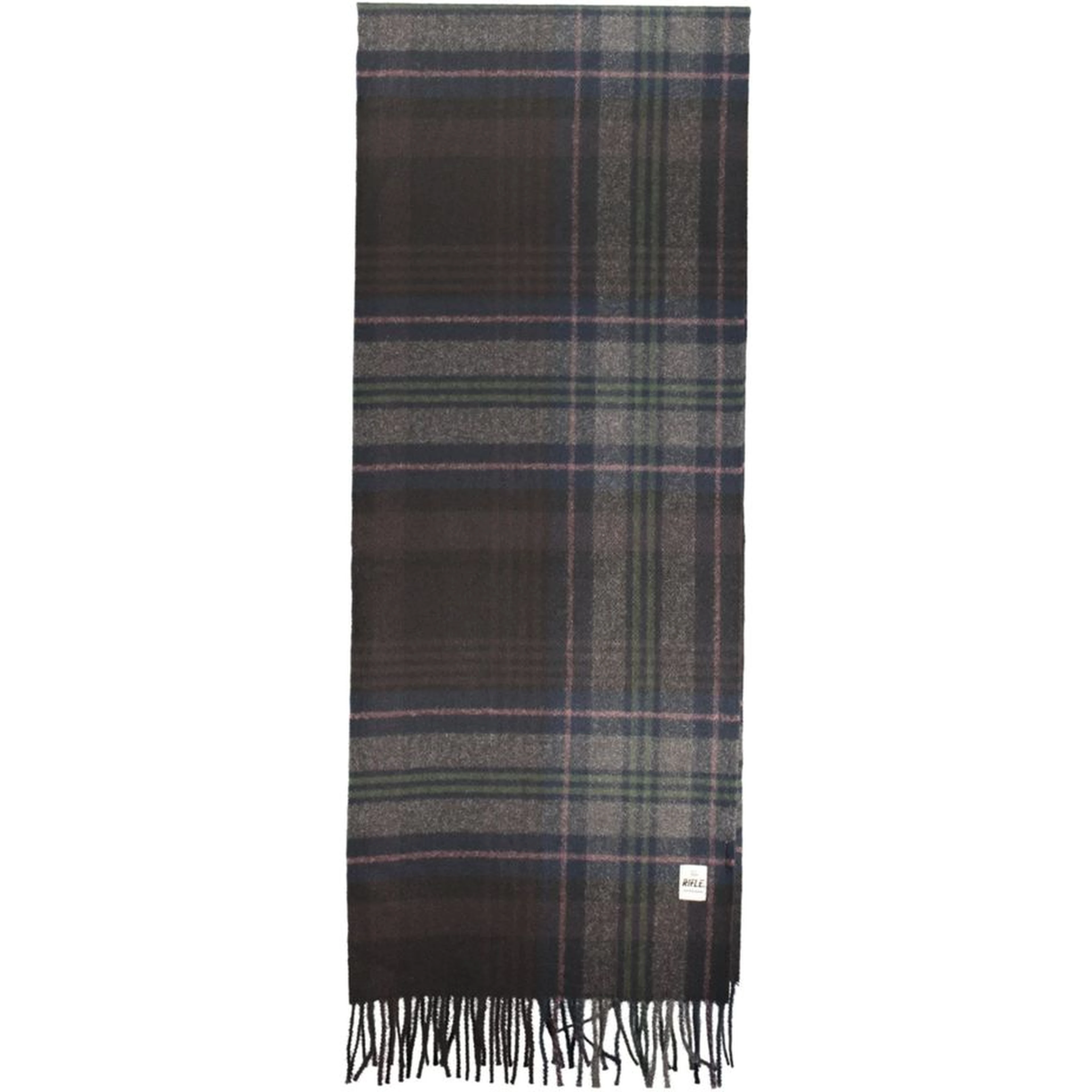 Black Polyester Mens Scarf