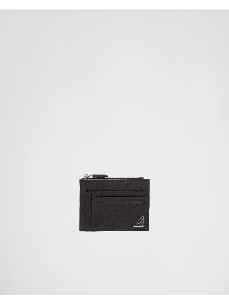 Card holder in Saffiano leather