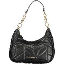 حقيبة يد نسائية سوداء من البولي يوريثان