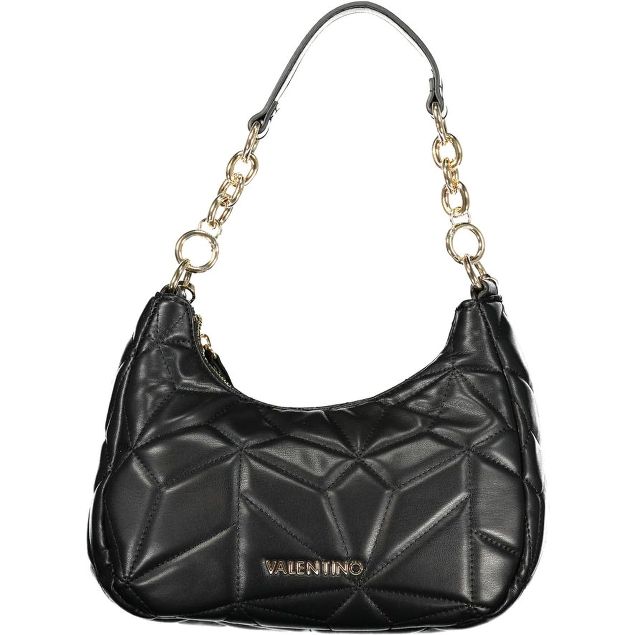 حقيبة يد نسائية سوداء من البولي يوريثان