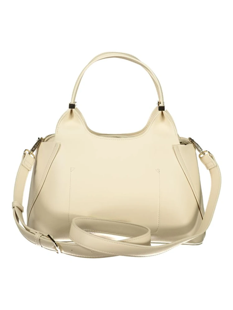 Beige Polyurethane Women Handbag alternative