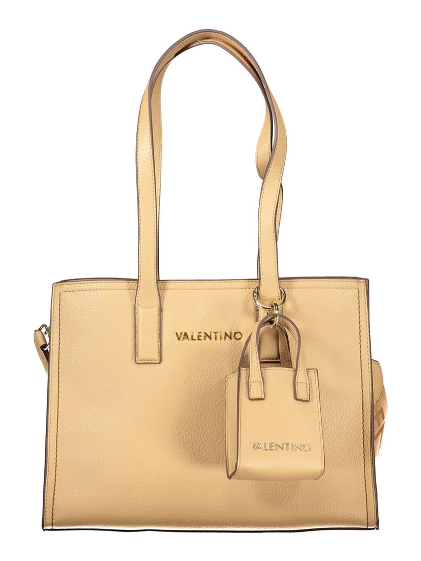 Beige Polyethylene Handbag