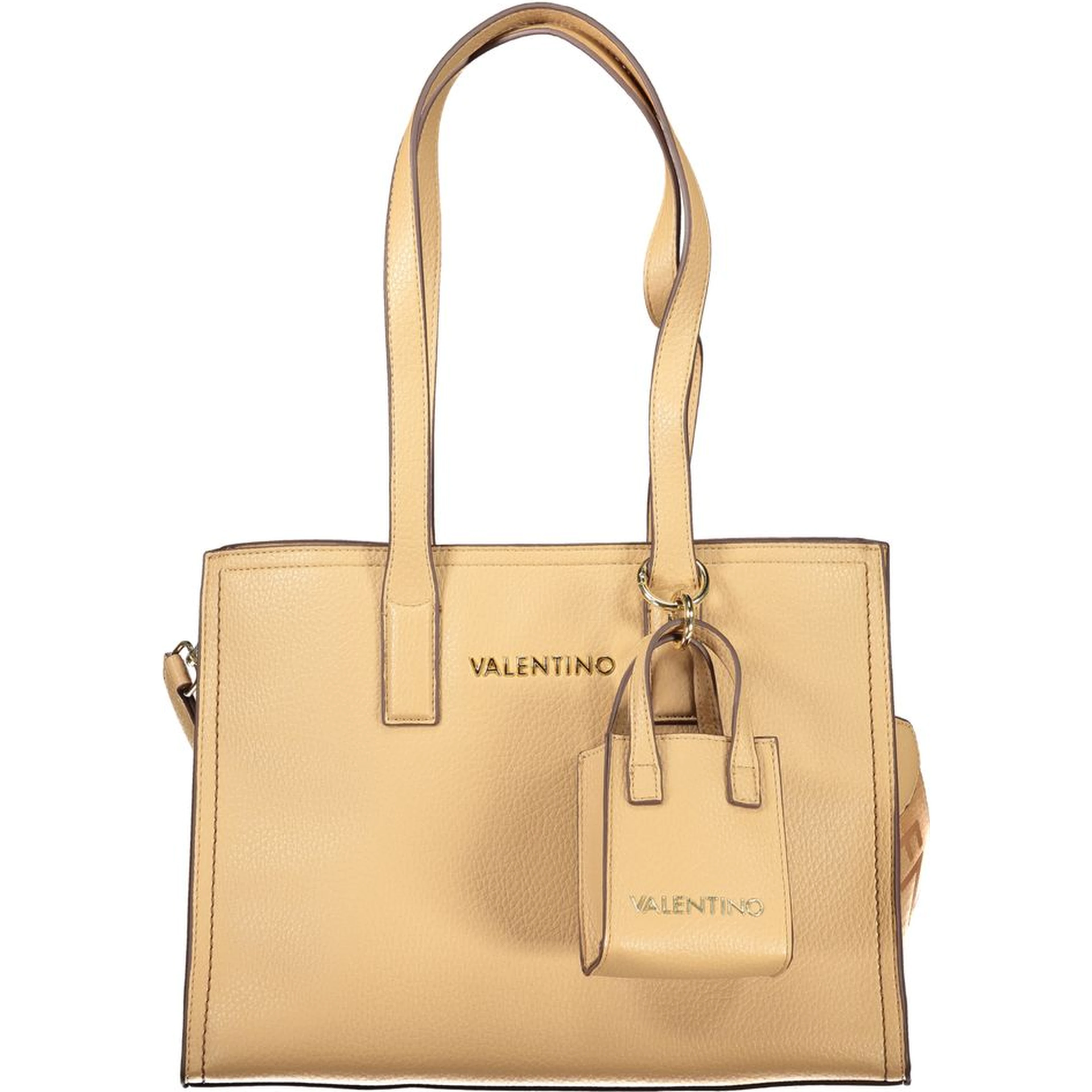 Beige Polyethylene Handbag