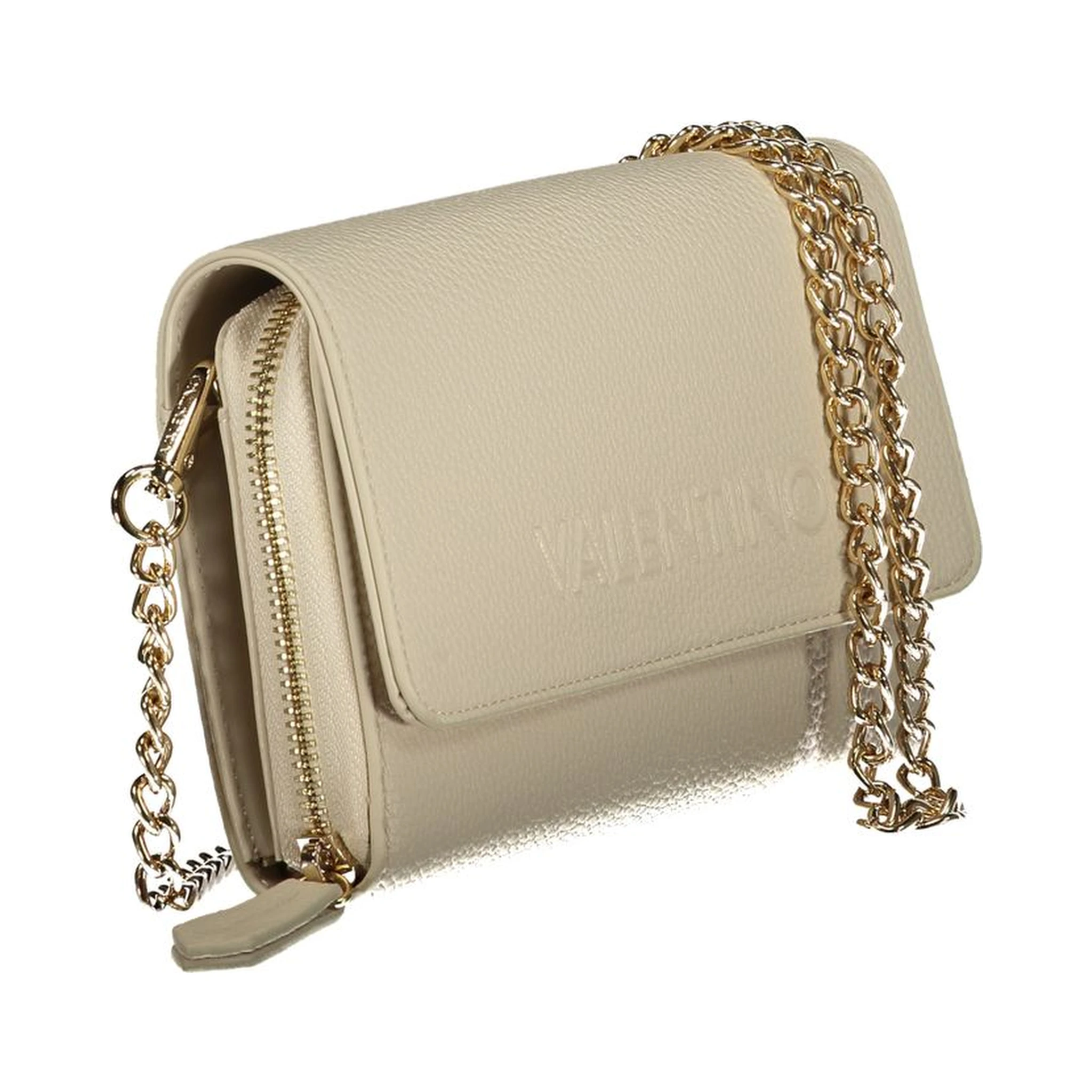 Beige Polyurethane Women Wallet