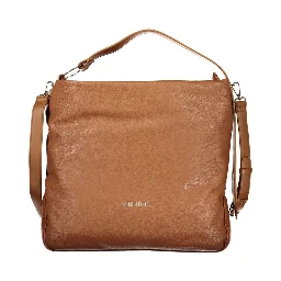 Marrone Polyurethane Women Handbag