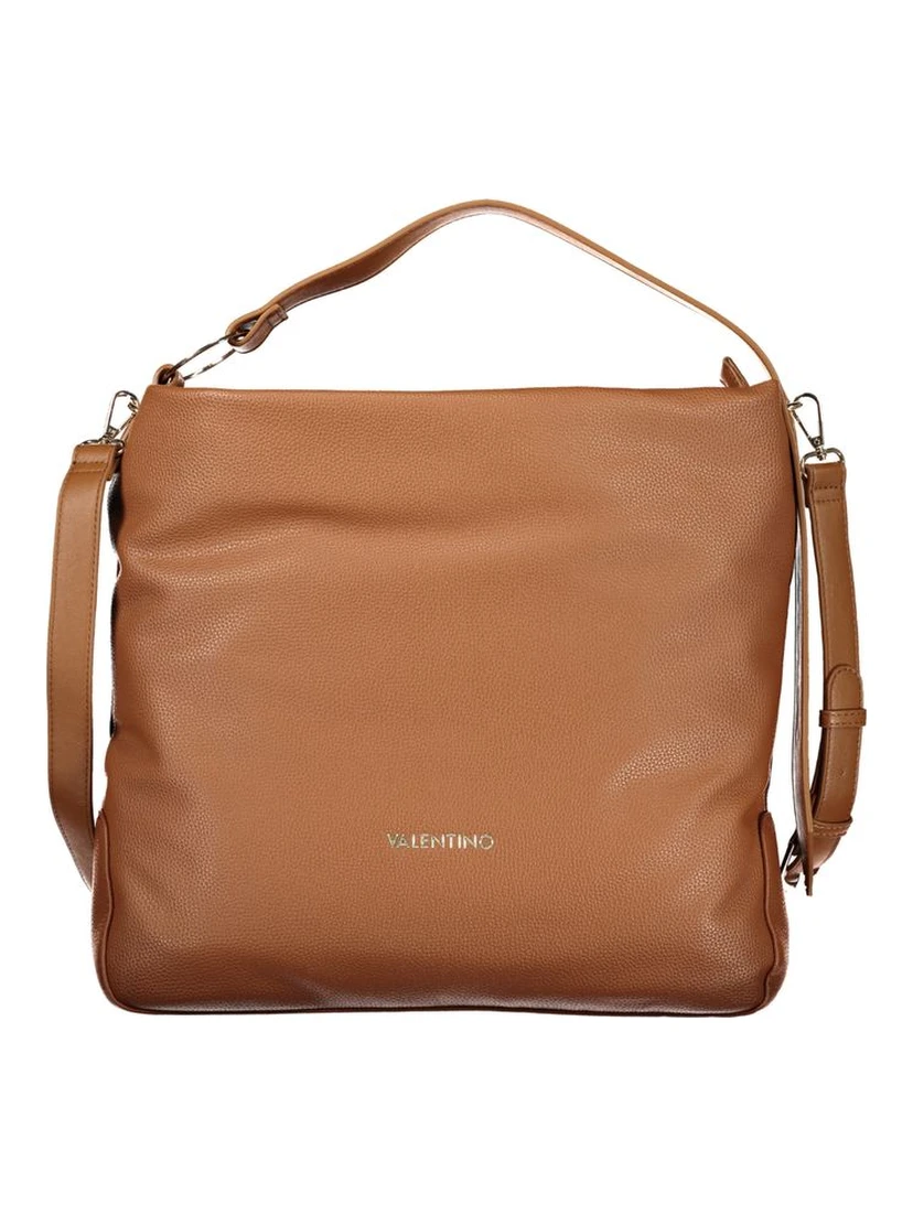 Marrone Polyurethane Women Handbag