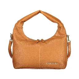 Marrone Polyurethane Women Handbag