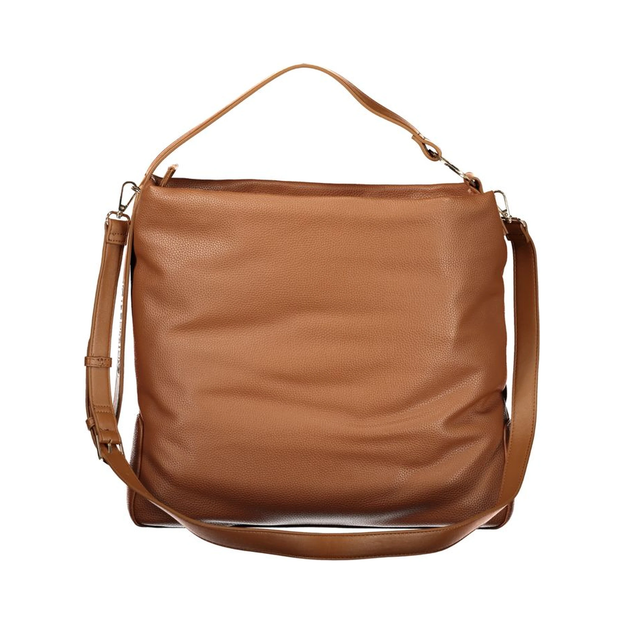 Marrone Polyurethane Women Handbag