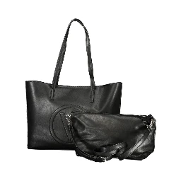 Nero Polyurethane Women's Handbag