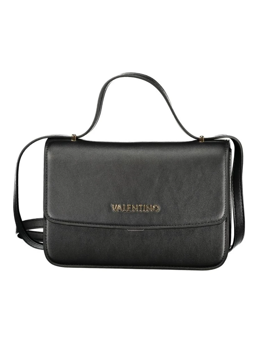 حقيبة يد نسائية سوداء من البولي يوريثان