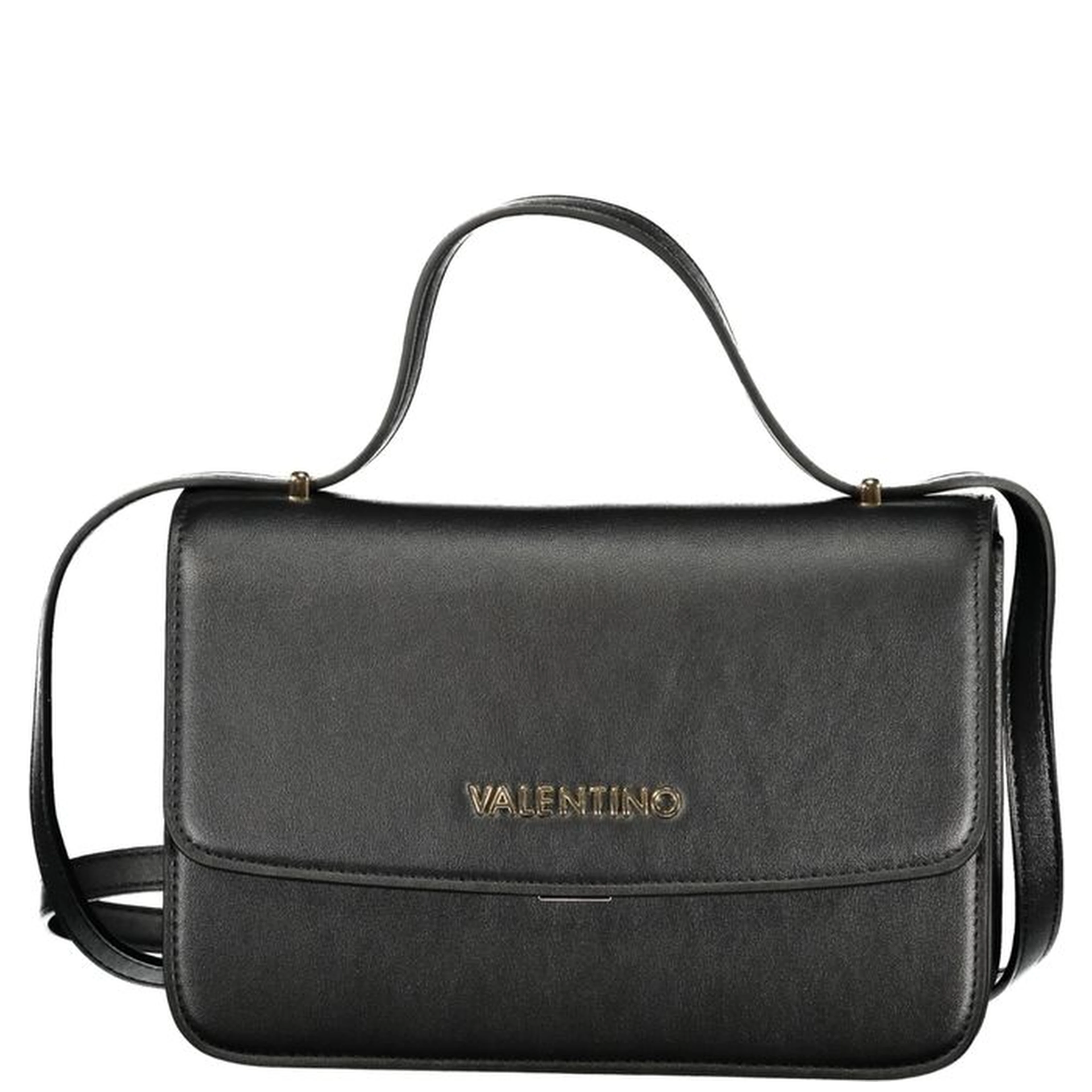 Black Polyurethane Women Handbag