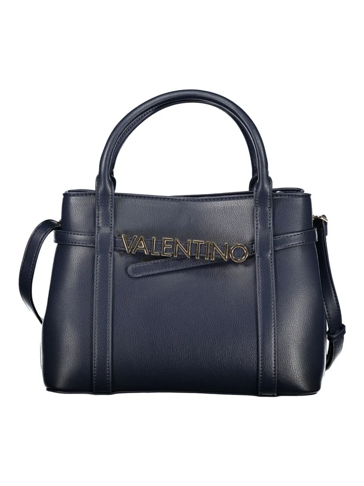 Blu Polyurethane Woman Handbag