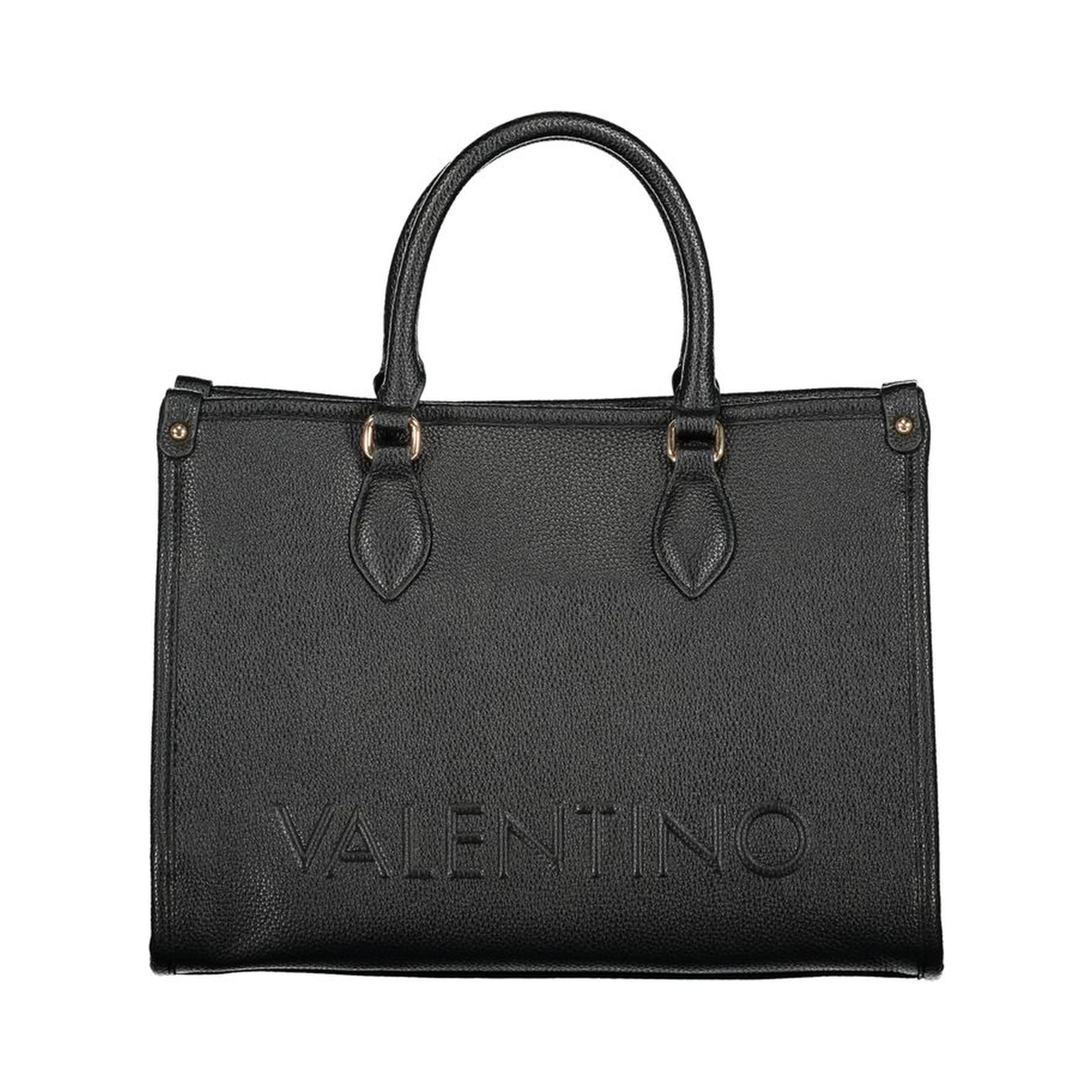 Black Polyurethane Women Handbag