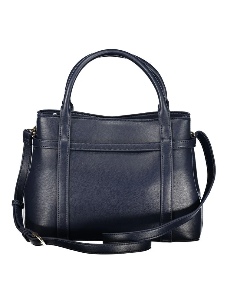 Blu Polyurethane Woman Handbag alternative
