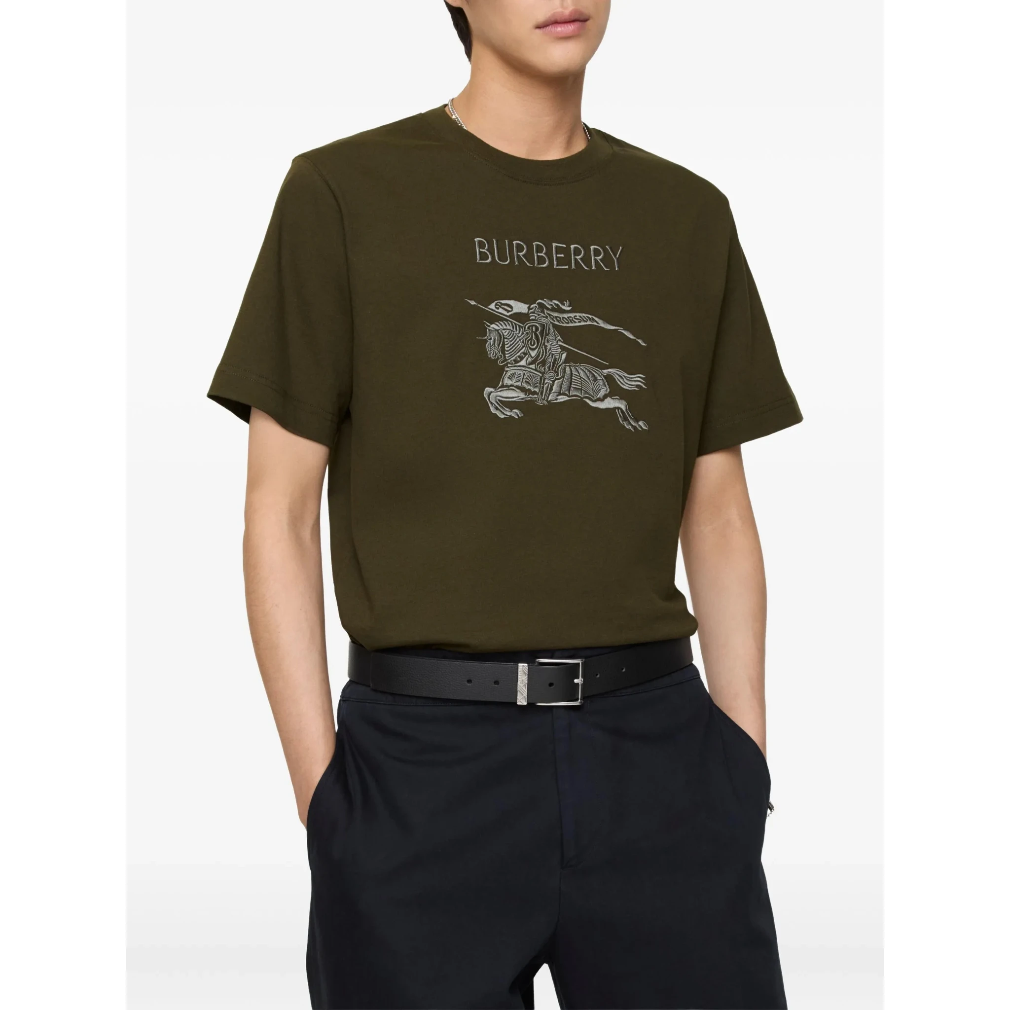 Burberry T-shirts and Polos Green