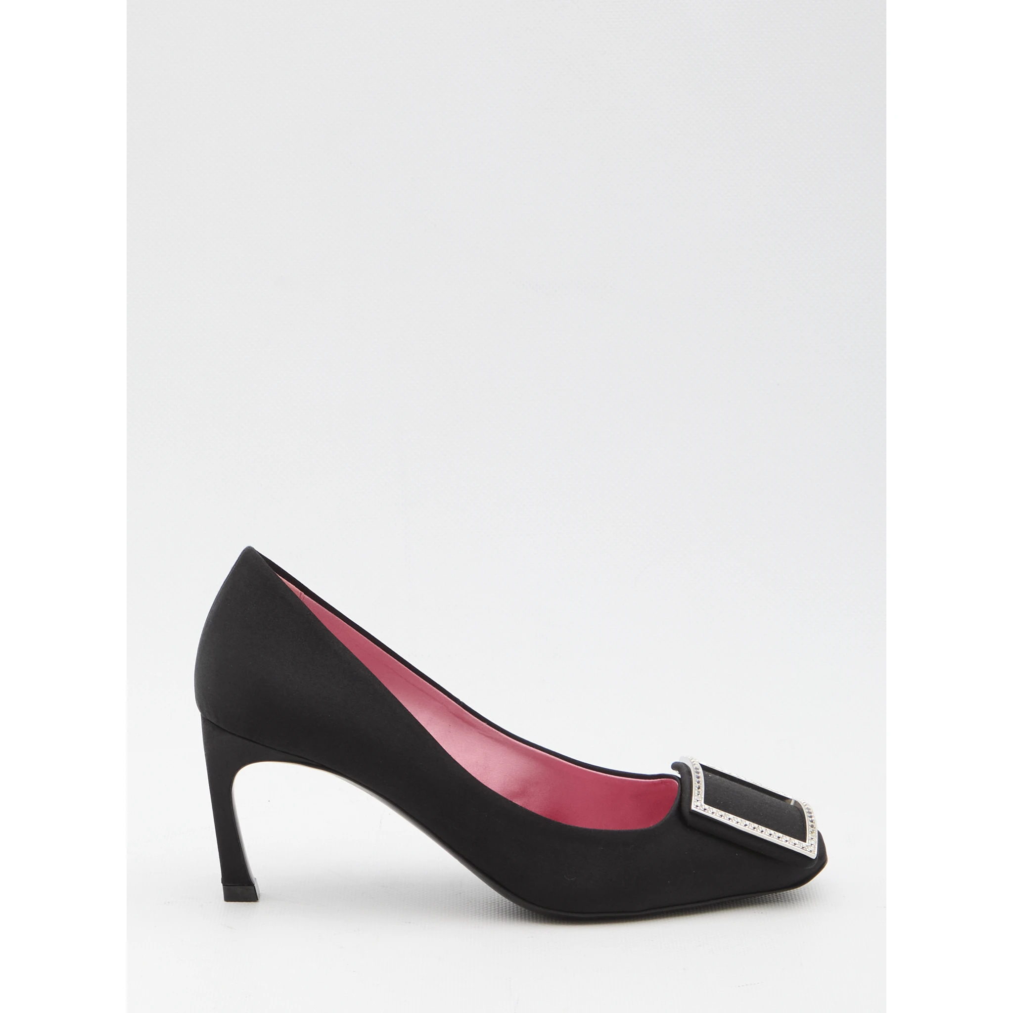 Trompette satin pumps