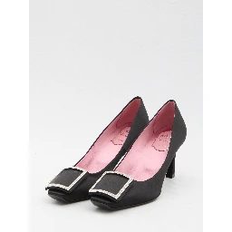 Trompette satin pumps