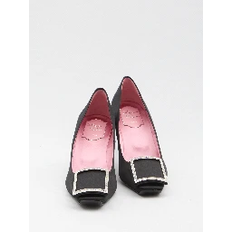 Trompette satin pumps