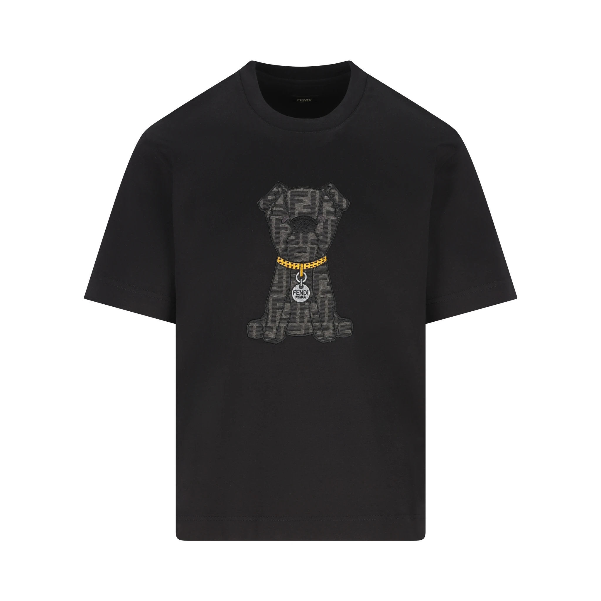 تيشيرتات وبولو من فندي باللون الأسود