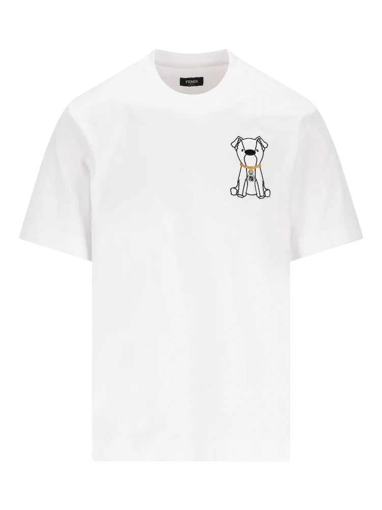 Fendi T-shirts and Polos White