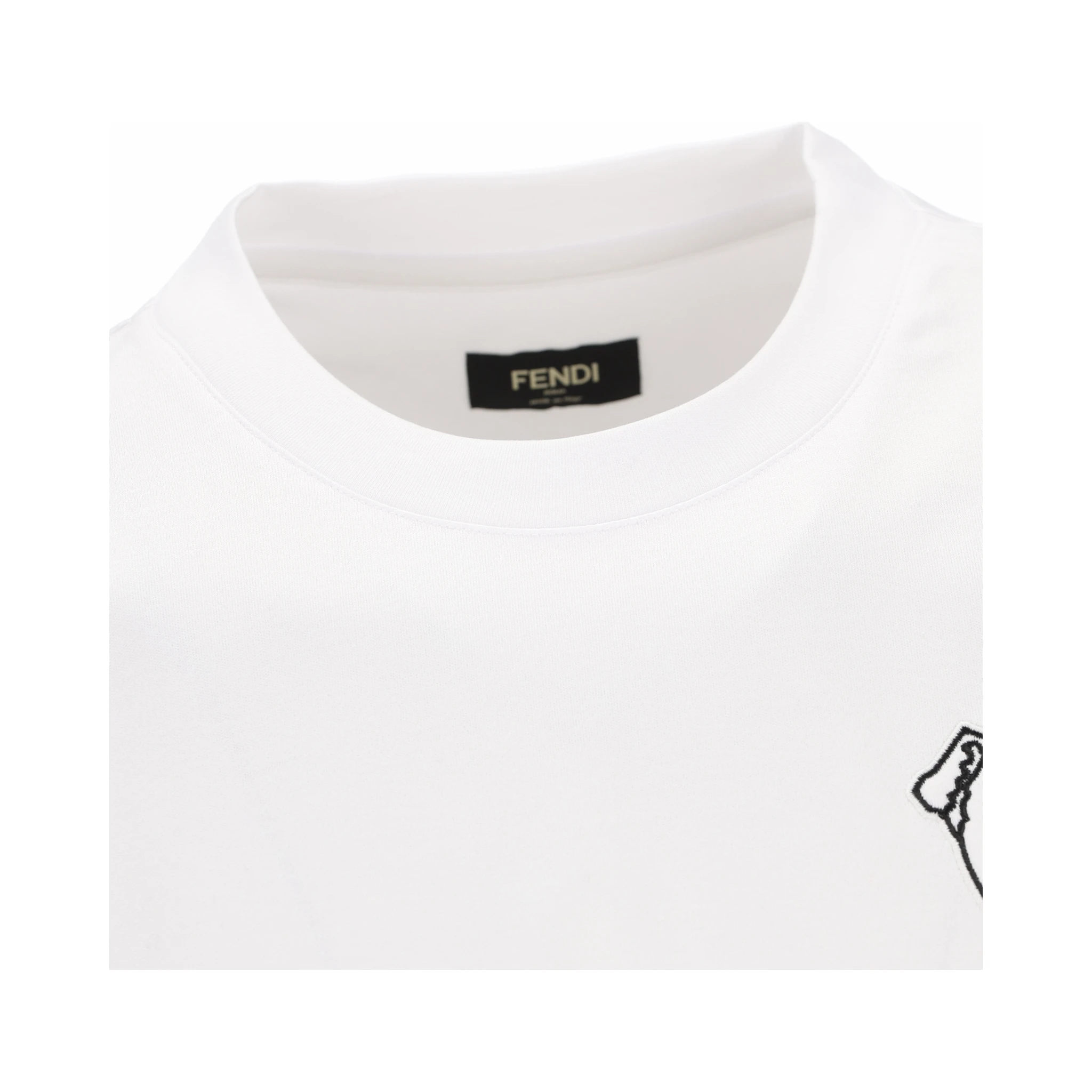 تيشيرتات وبولو من فندي باللون الأبيض