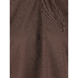 Brown cotton jersey T-shirt