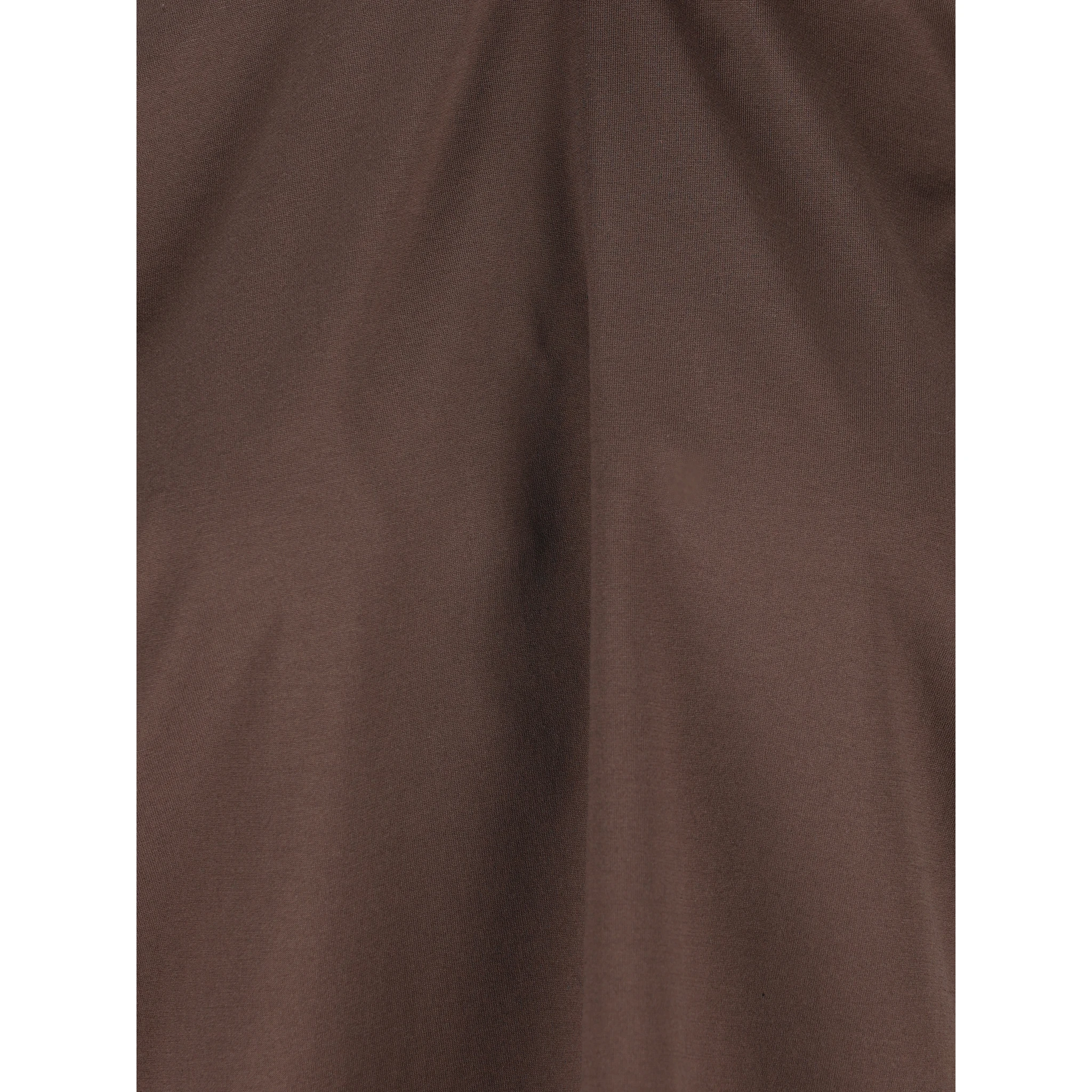 Brown cotton jersey T-shirt