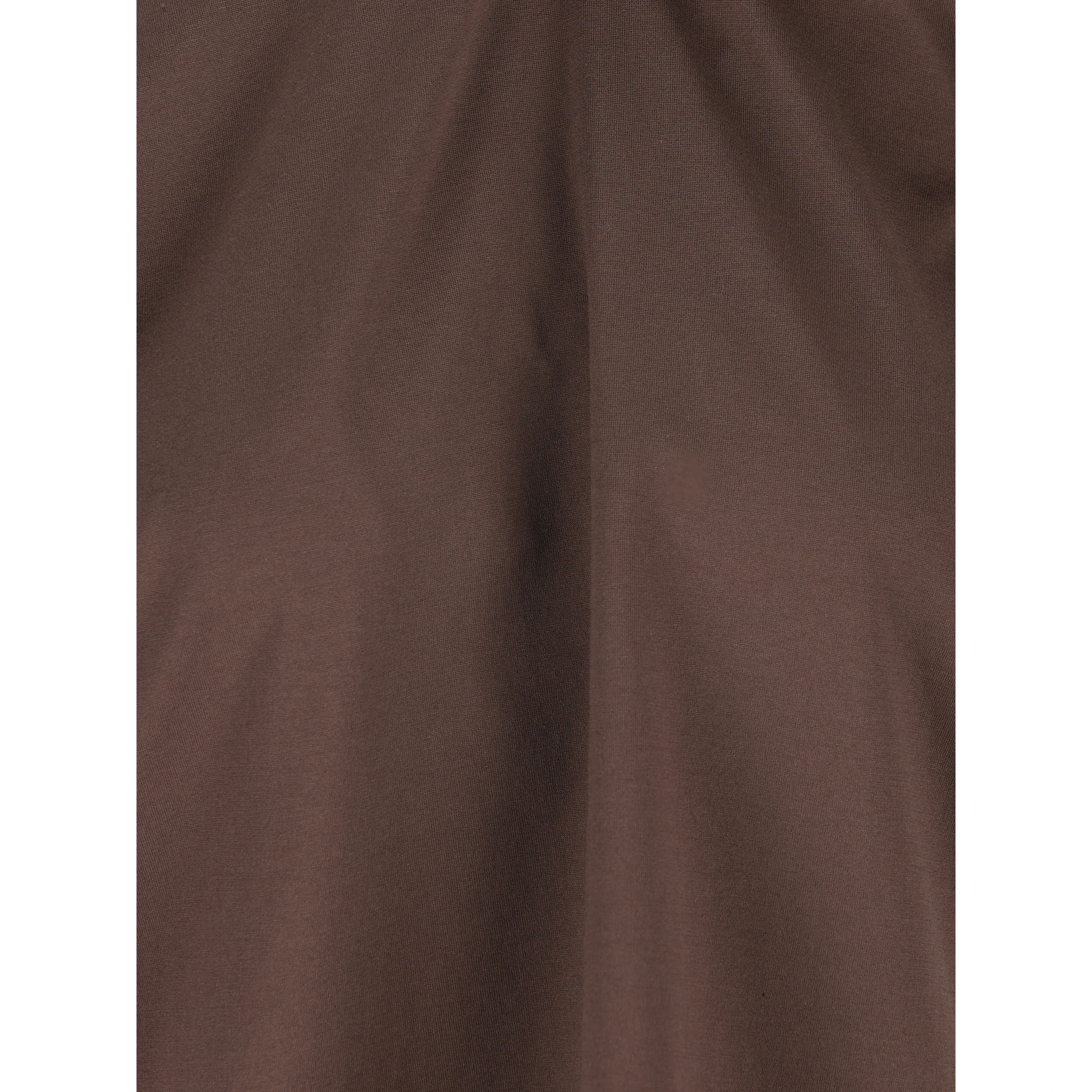 Brown cotton jersey T-shirt