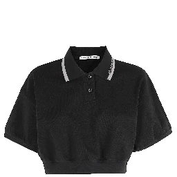 RELAXED CROPPED CINCHED POLO