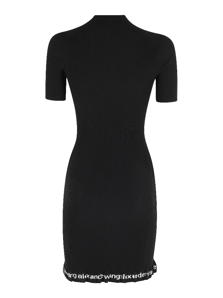 RIBBED SS DRESS W LOGO alternative