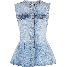 FLARED DENIM TOP