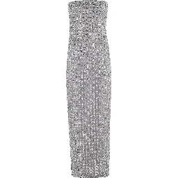 BEADED MAXI TUBE DRESS