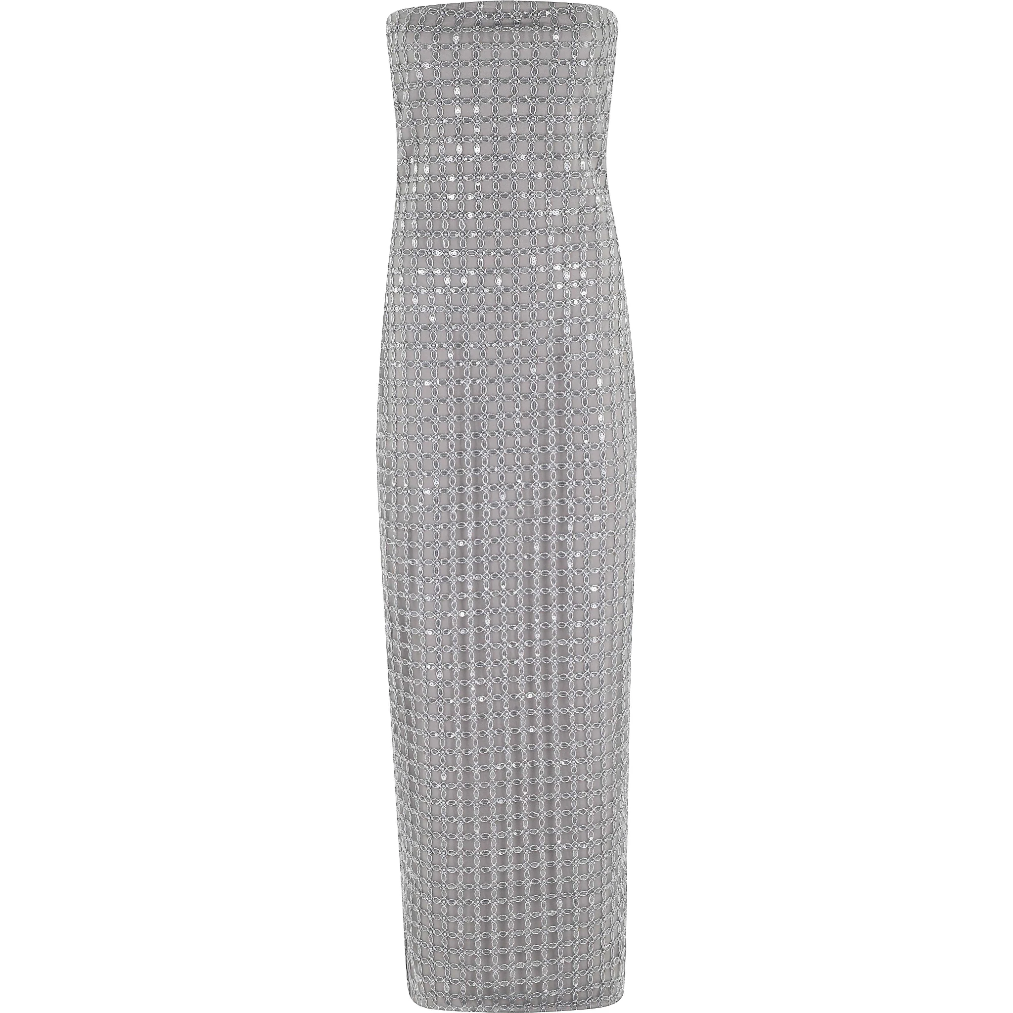 BEADED MAXI TUBE DRESS