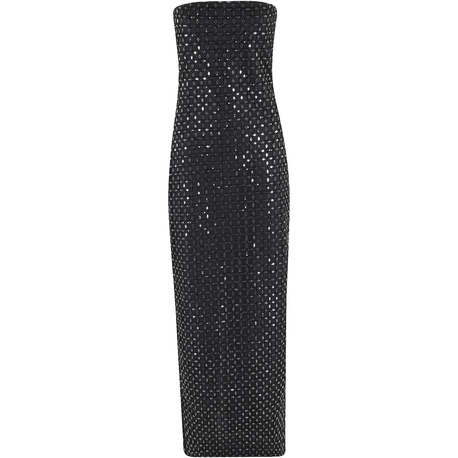 BEADED MAXI TUBE DRESS