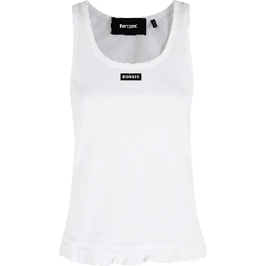 RUFFLE HEM TANK TOP