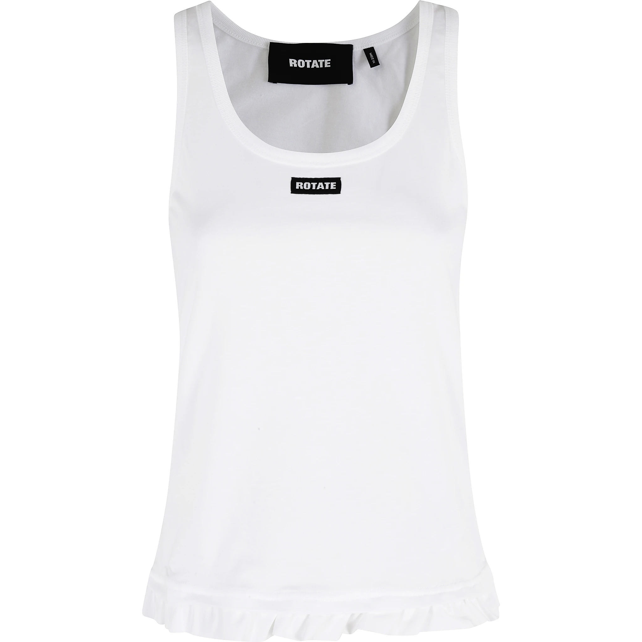 RUFFLE HEM TANK TOP