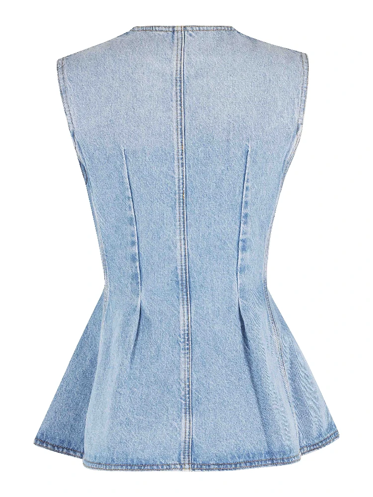 FLARED DENIM TOP alternative