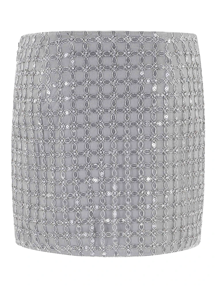 تنورة قصيرة مطرزة بالخرز alternative