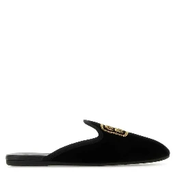 Black Calfskin Mules