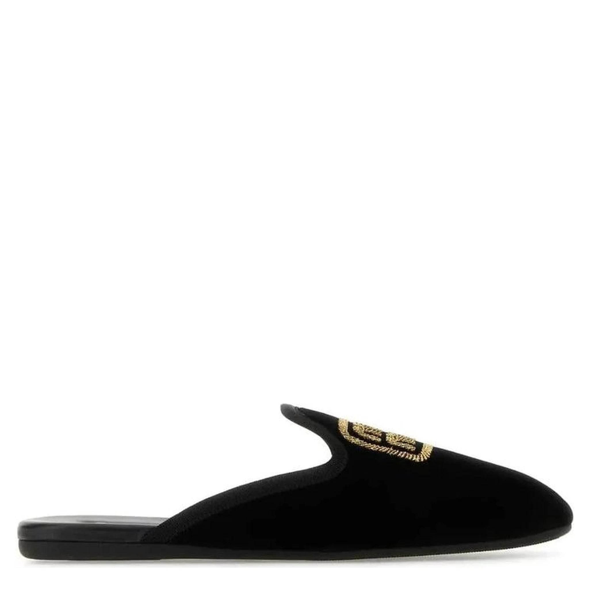 Black Calfskin Mules