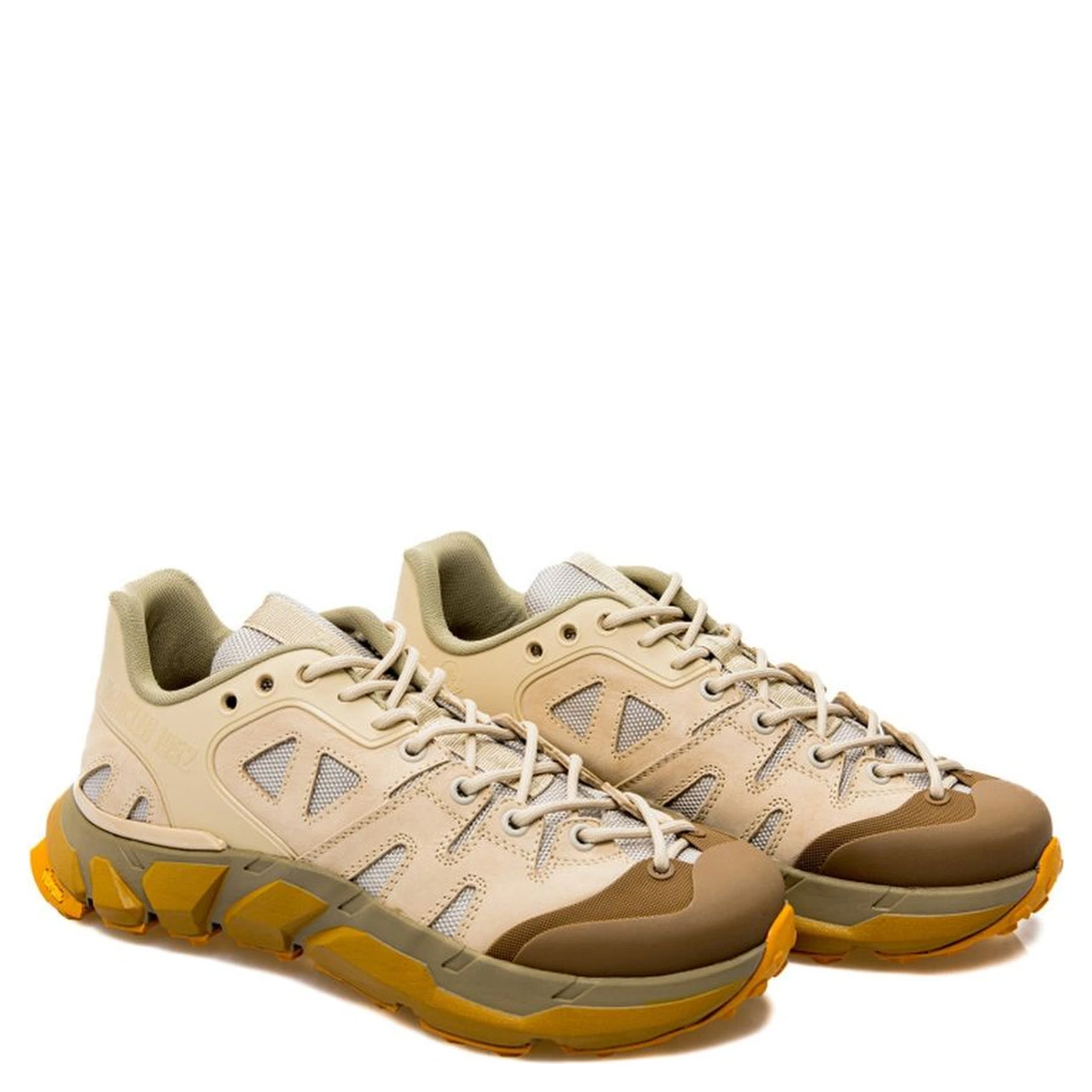 Beige Polyamide Athletic Sneakers
