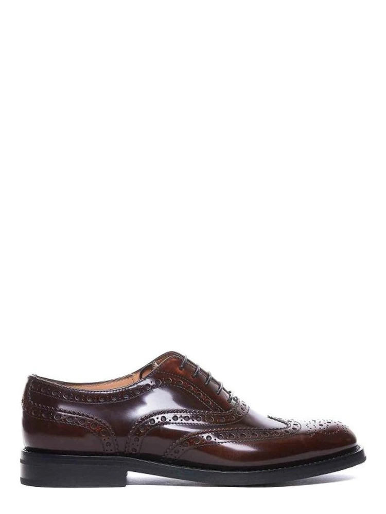 Brown Calfskin Oxfords And Derbies