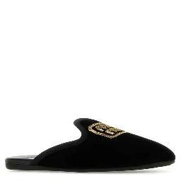 Black Calfskin Mules