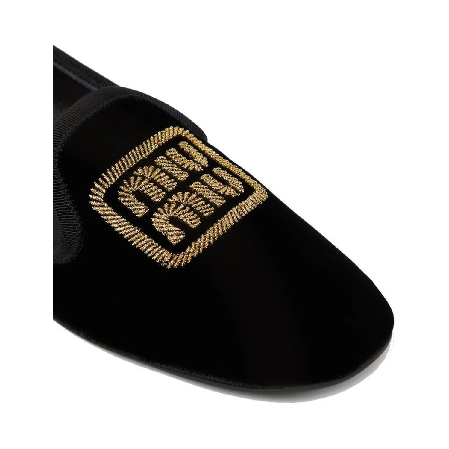 Black Fabric Moccassin
