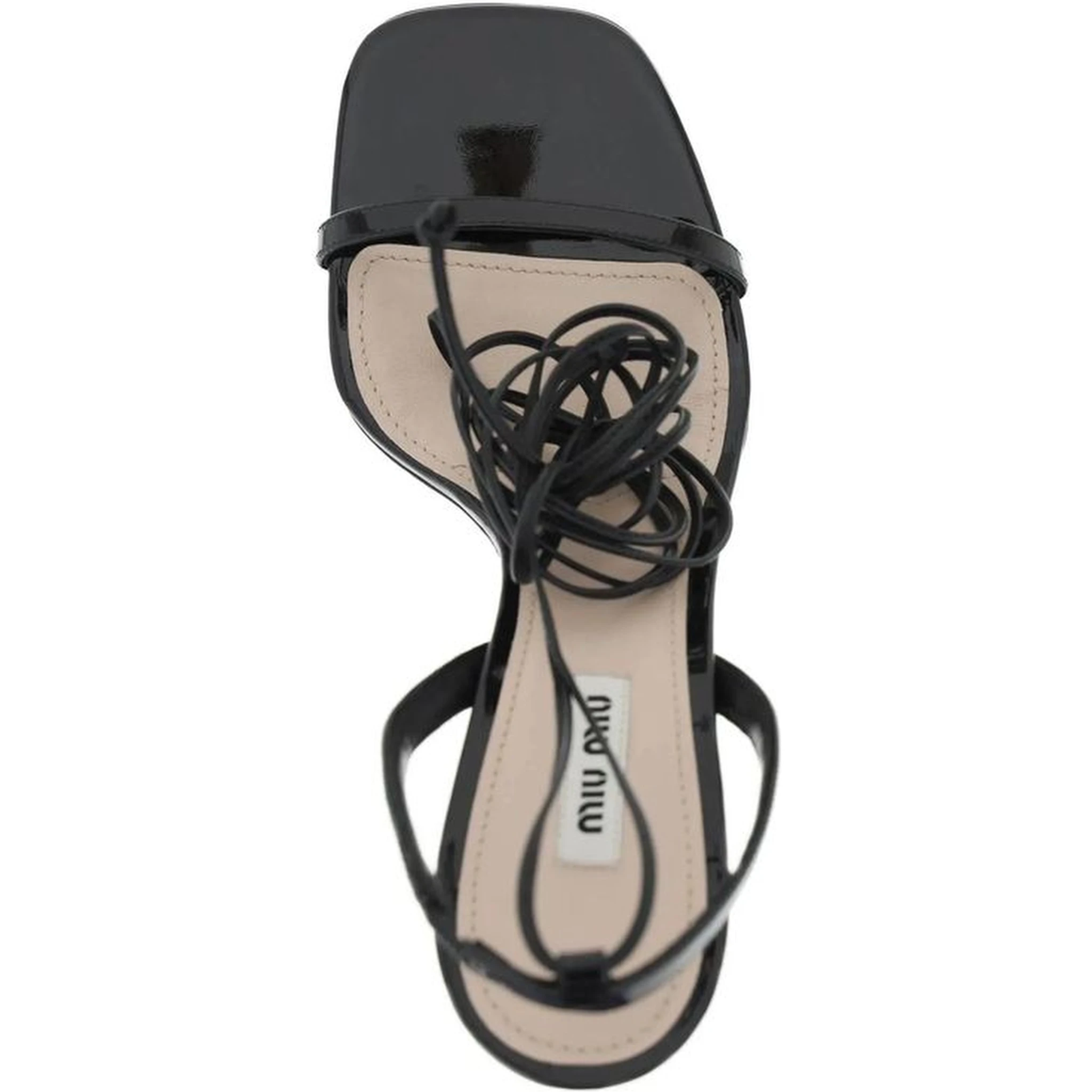 Black Calfskin Platform Sandals