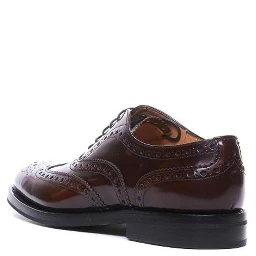 Brown Calfskin Oxfords And Derbies